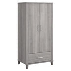 Meuble de rangement haut d'entrée de 32" l x 65" H avec portes, tiroir et étagères réglables, 4 finitions