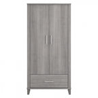 Meuble de rangement haut d'entrée de 32" l x 65" H avec portes, tiroir et étagères réglables, 4 finitions
