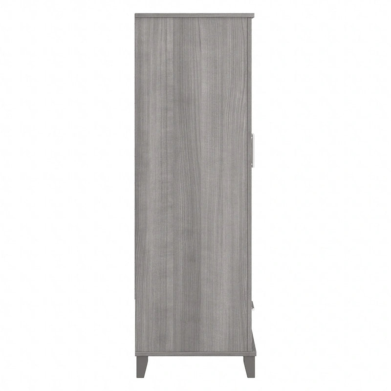 Meuble de rangement haut d'entrée de 32" l x 65" H avec portes, tiroir et étagères réglables, 4 finitions