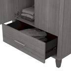 Meuble de rangement haut d'entrée de 32" l x 65" H avec portes, tiroir et étagères réglables, 4 finitions