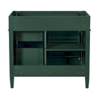 Meuble-lavabo de salle de bain de 91 cm sans lavabo, armoire de rangement de salle de bain moderne avec 2 tiroirs et un tiroir basculant, cadre en bois massif
