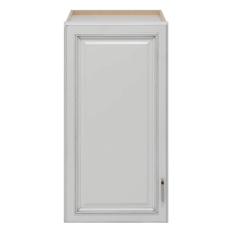 36"H Freestanding Bathroom Linen Tower Top, 1 Door & 2 Shelves, Soft-Close, White
