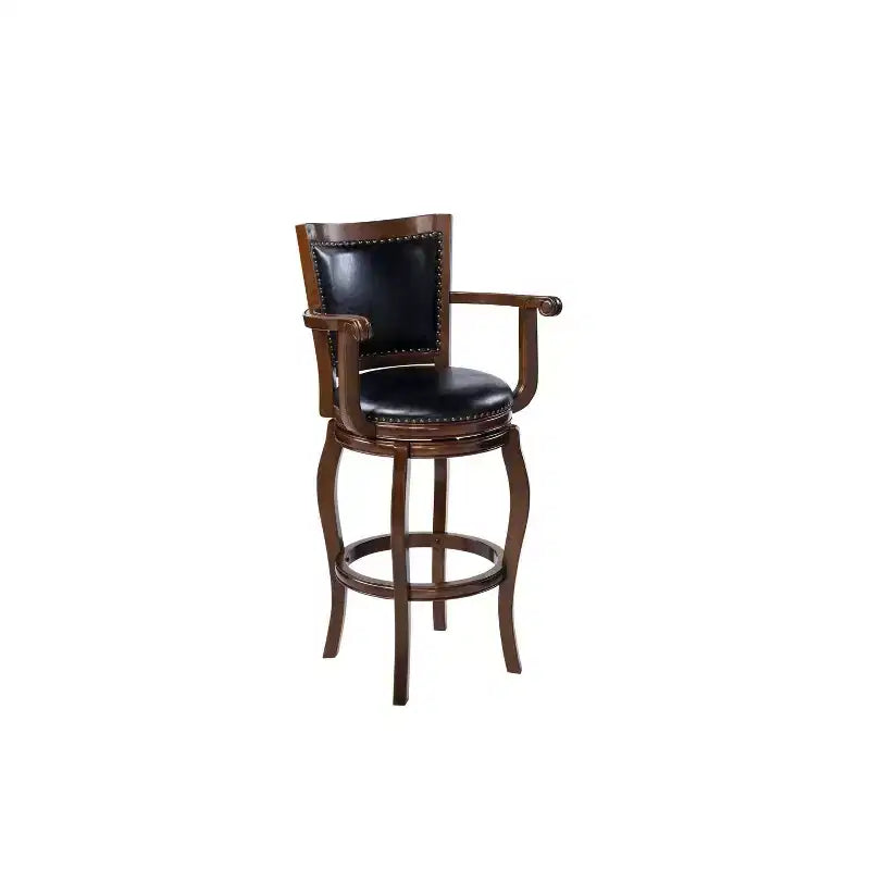 Boraam Jones Extra Tall Swivel Bar Stool Cappuccino Finish