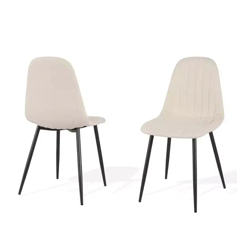 Brassex Set of 4 Artie Dining Chairs Beige