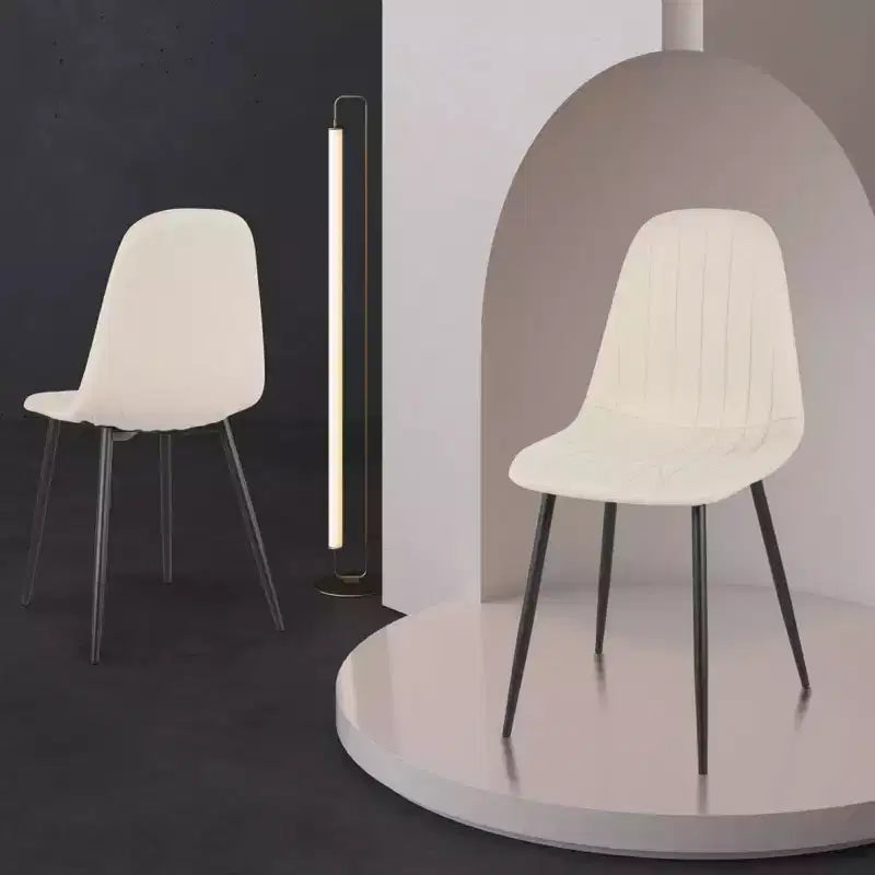 Brassex Lot de 4 chaises de salle à manger Artie Beiges