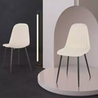 Brassex Lot de 4 chaises de salle à manger Artie Beiges