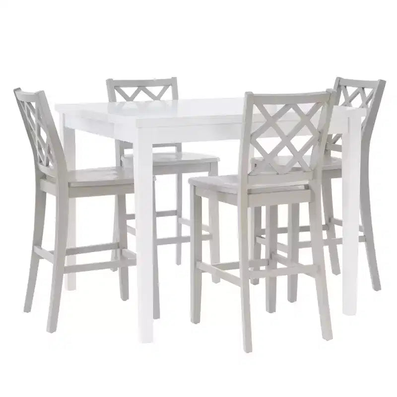 Powell 5pc Shelby Square Counter Height Dining Set Gray