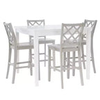 Powell 5pc Shelby Square Counter Height Dining Set Gray