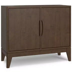 WyndenHall Pearson 2 Door Sideboard Buffet / Storage Cabinet Walnut Brown