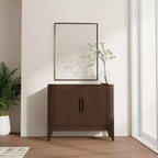 WyndenHall Pearson 2 Door Sideboard Buffet / Storage Cabinet Walnut Brown