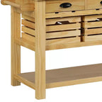 Îlot de cuisine Acme Furniture Grovaam plateau en marbre/finition naturelle