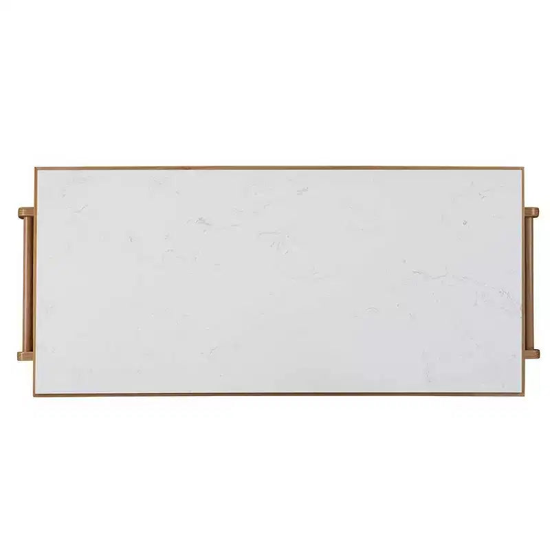 Îlot de cuisine Acme Furniture Grovaam plateau en marbre/finition naturelle