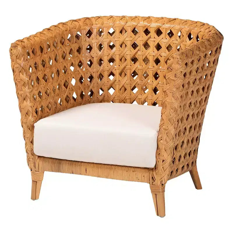 Fauteuil d'appoint Daiwa Ratan Accent Chair Light Honey de bali & pari
