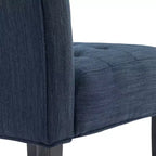 Christopher Knight Home Lot de 2 fauteuils d'appoint capitonnés Lewis bleu marine/noir mat