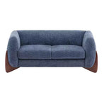 Christopher Knight Home Lucy Canapé combiné 3 et 2 places rembourré moderne bleu