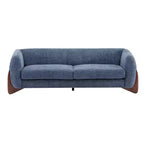Christopher Knight Home Lucy Canapé combiné 3 et 2 places rembourré moderne bleu