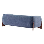 Christopher Knight Home Lucy Canapé combiné 3 et 2 places rembourré moderne bleu