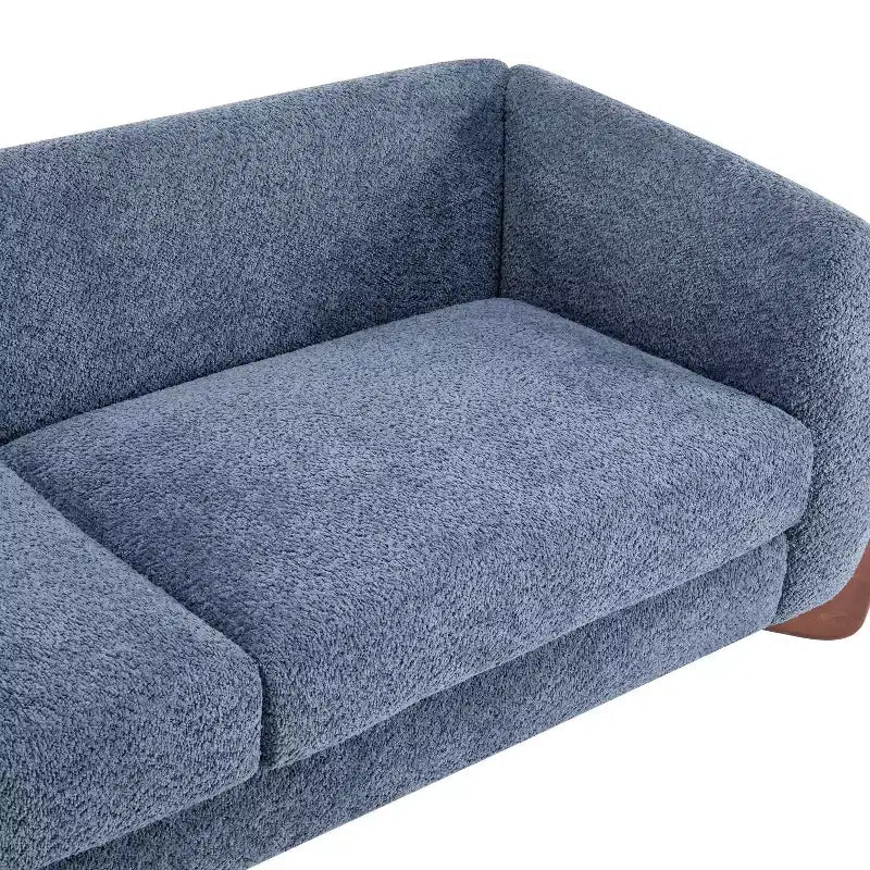 Christopher Knight Home Lucy Canapé combiné 3 et 2 places rembourré moderne bleu