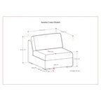 Module central WyndenHall Marlee Gris Nuage