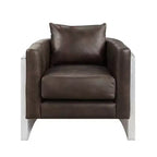 Fauteuil d'appoint en cuir Acme Furniture Betla Espresso