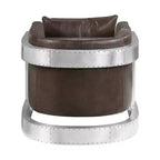 Fauteuil d'appoint en cuir Acme Furniture Betla Espresso