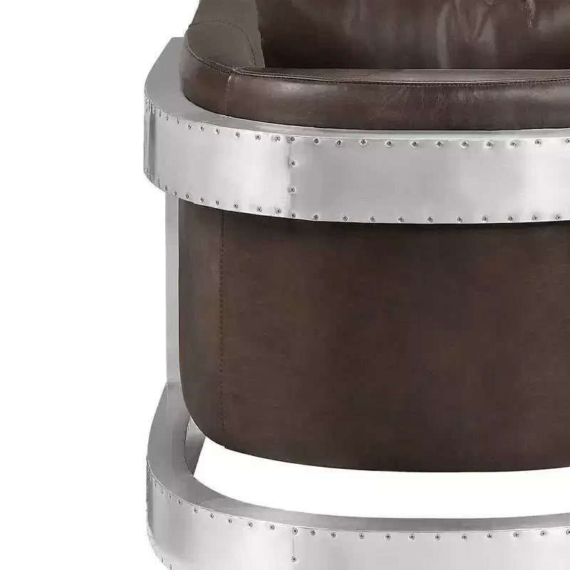 Fauteuil d'appoint en cuir Acme Furniture Betla Espresso