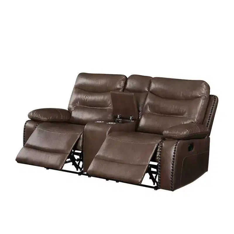 Acme Furniture Canapé Aashi Cuir Marron