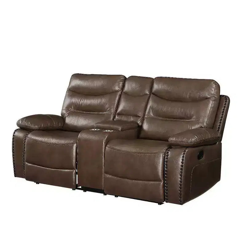 Acme Furniture Canapé Aashi Cuir Marron