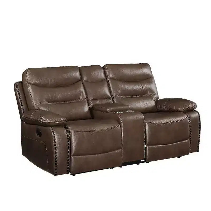 Acme Furniture Canapé Aashi Cuir Marron