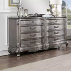 Commode Ariadne 8 tiroirs Acme Furniture, finition platine antique