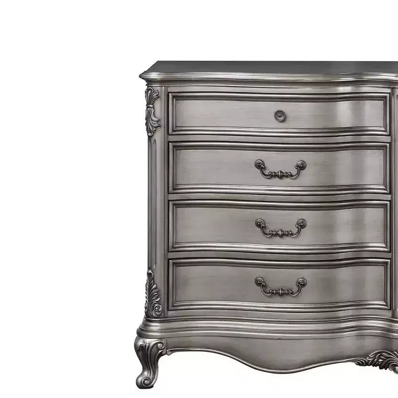 Commode Ariadne 8 tiroirs Acme Furniture, finition platine antique