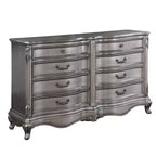 Commode Ariadne 8 tiroirs Acme Furniture, finition platine antique