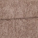 Banc Daniella LumiSource Acier noir/Tissu marron