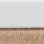 Banc d'appoint en jonc de mer naturel Maliyah bali & pari, marron naturel