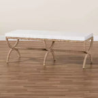 Banc d'appoint en jonc de mer naturel Maliyah bali & pari, marron naturel