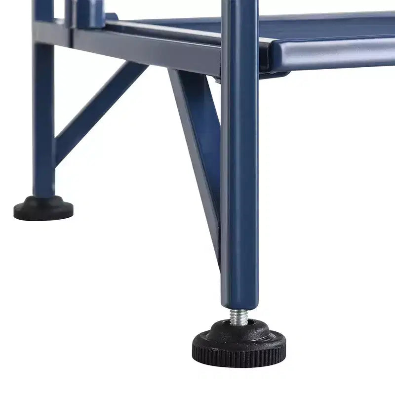 Breighton Home Étagère d'angle pliante en métal à 5 niveaux Flexi Space 57,5 po bleu cobalt