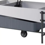 Table basse Acme Furniture Wilkins fini blanc/gris