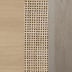 Nathan James Andrew Armoire de rangement en rotin Chêne clair