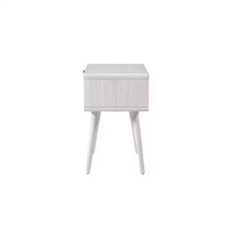 Table d'appoint Boraam Cambria Blanchi/Rotin naturel