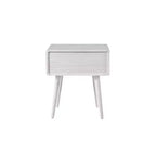 Table d'appoint Boraam Cambria Blanchi/Rotin naturel