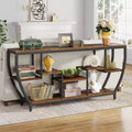 LITTLE TREE 70.9" Long Sofa Table Brown