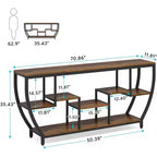 LITTLE TREE Table console longue 180 cm marron