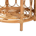 bali & pari Berilo Rattan End Table Light Honey