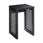 Breighton Home Northfield Weave End Table in Black/Black