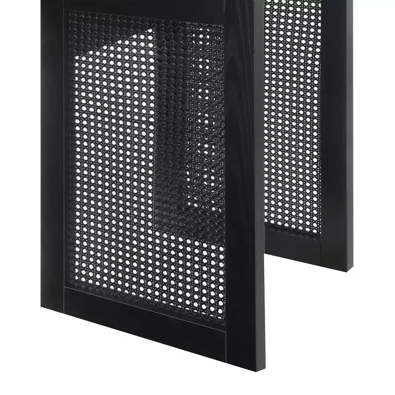 Breighton Home Table d'appoint tissée Northfield Noir/Noir