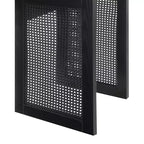 Breighton Home Table d'appoint tissée Northfield Noir/Noir