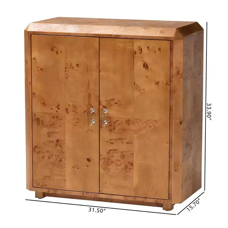 Console à 2 portes Mappa Burl Bali & Pari Valora Wood