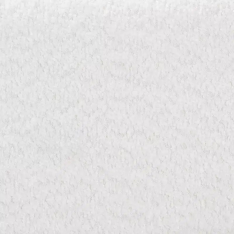 Lit plateforme King Size Baxton Studio Laria en tissu peluche blanc