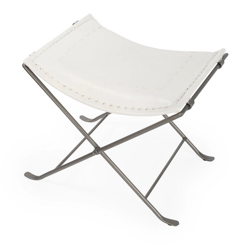 Tabouret de coiffeuse en fer et cuir faits à la main, style ferme, 4 couleurs, 49,5 cm L