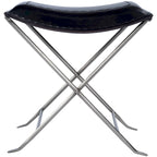 Tabouret de coiffeuse en fer et cuir faits à la main, style ferme, 4 couleurs, 49,5 cm L